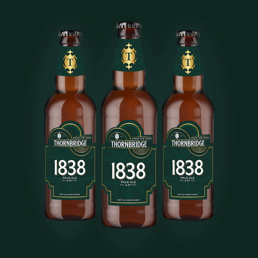 1838 (from the Union), 4.5% Pale Ale 8 x 500ml bottles Beer - Case Bottle Thornbridge