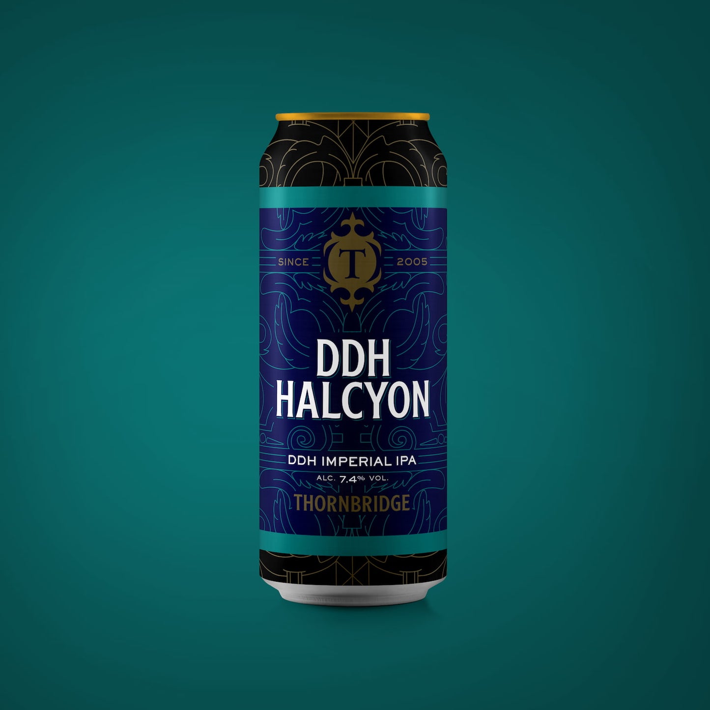 DDH Halcyon, 7.4% DDH Imperial IPA Beer - Single Can Thornbridge