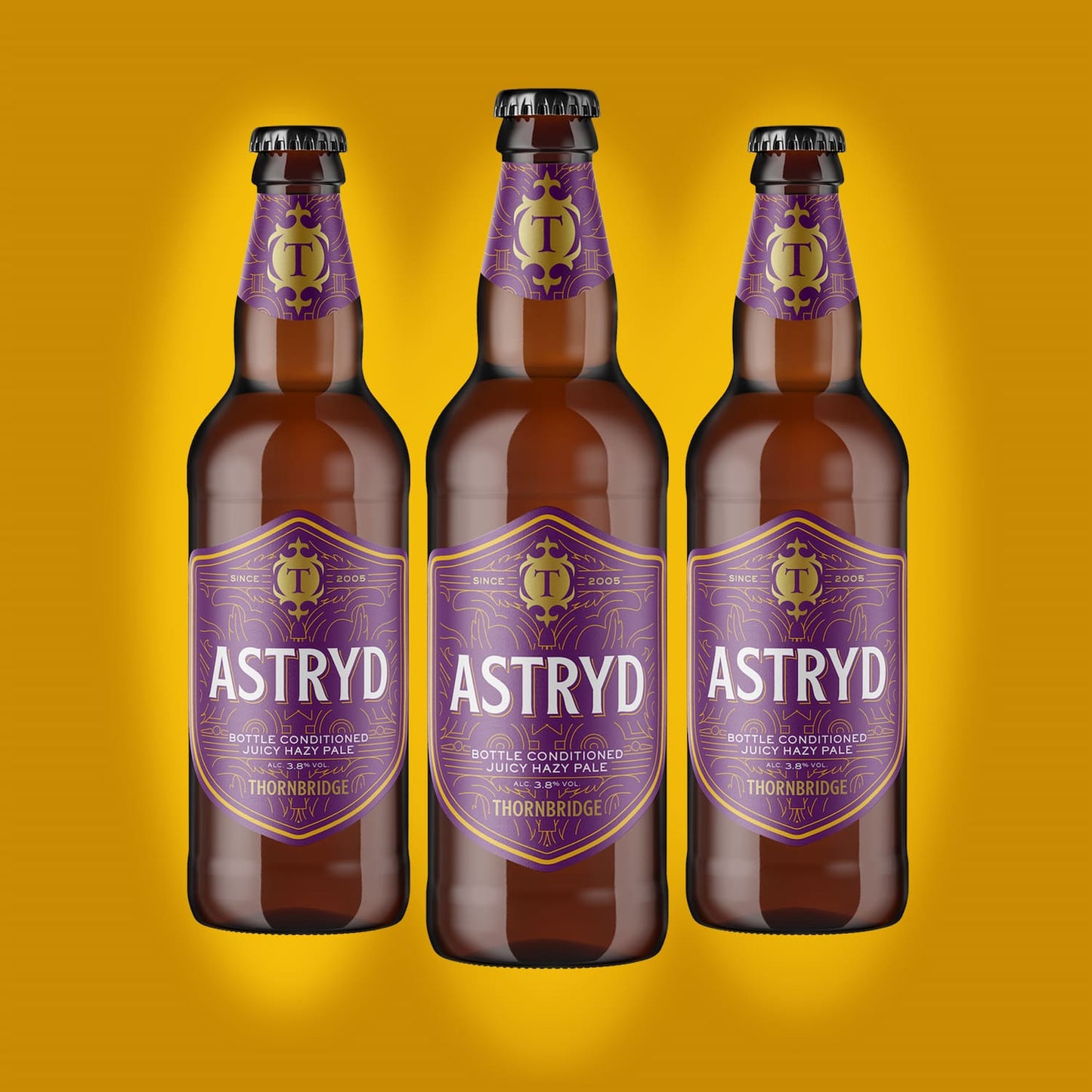 Astryd, Juicy Pale Ale 3.8% 8 x 500ml bottles Beer - Case Bottle Thornbridge