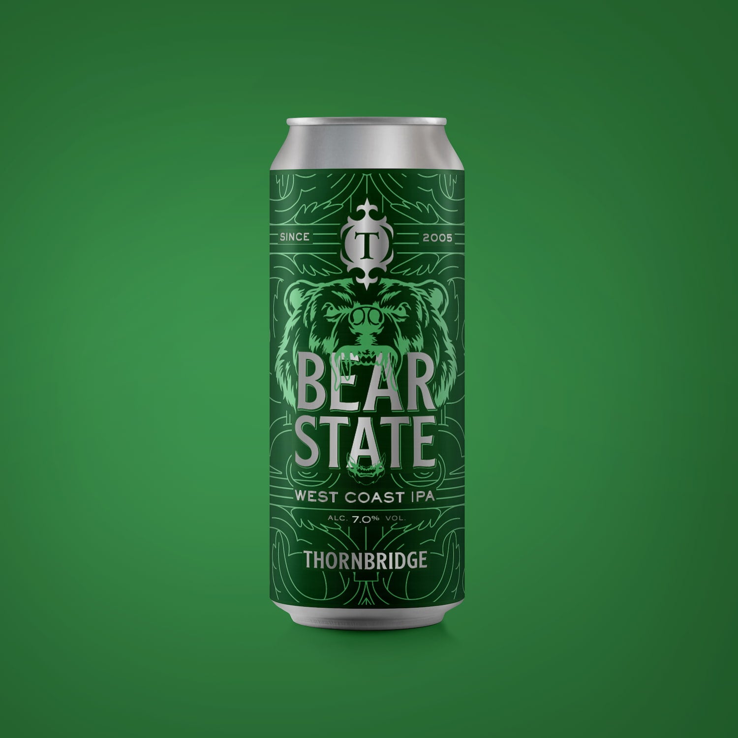 Bear State, 7% West Coast IPA Beer - Single Can Thornbridge