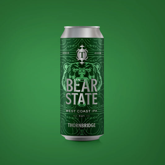 Bear State, 7% West Coast IPA Beer - Single Can Thornbridge