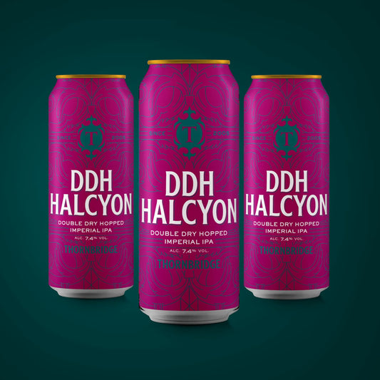DDH Halcyon, 7.4% DDH Imperial IPA 12 x 440ml cans Beer - Case Cans Thornbridge