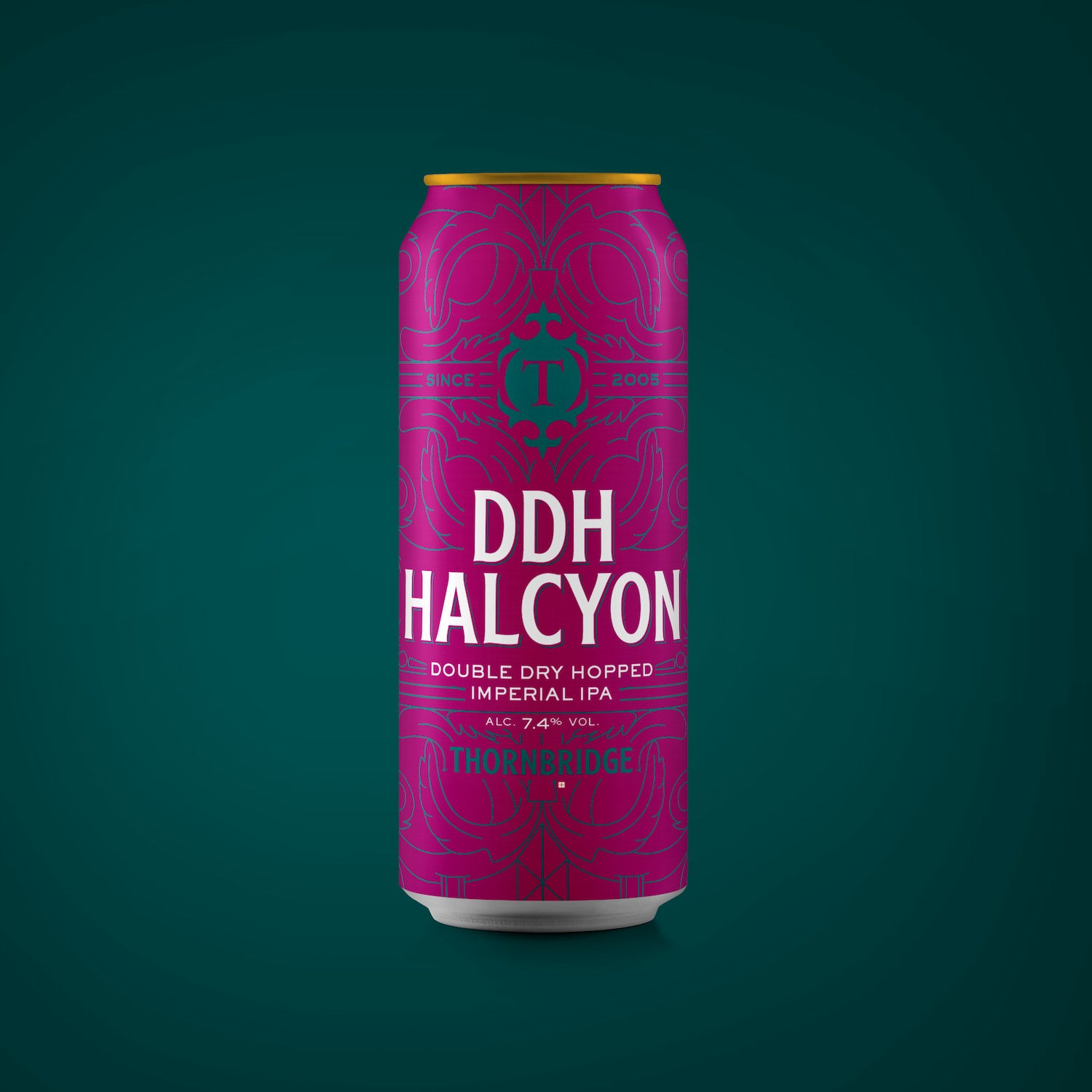 DDH Halcyon, 7.4% DDH Imperial IPA Beer - Single Can Thornbridge