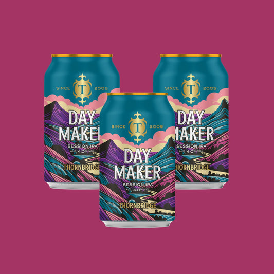 Day Maker, 4% Session IPA 12 x 330ml cans Beer - Case Cans Thornbridge