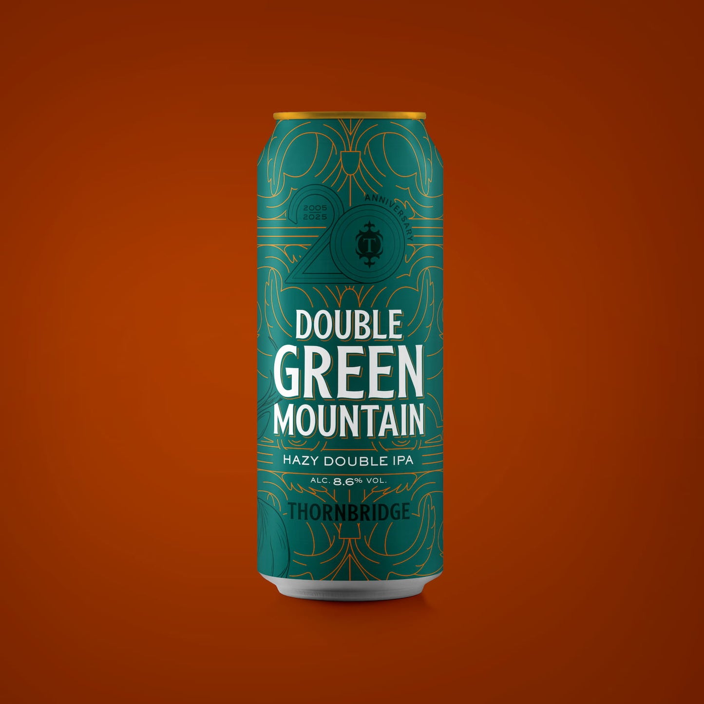 Double Green Mountain, ABV 8.6% Hazy Double IPA Beer - Single Can Thornbridge