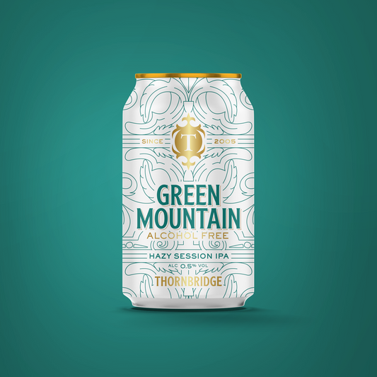 Green Mountain Alcohol Free Hazy Session IPA Beer - Single Can Thornbridge