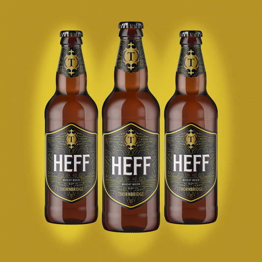 Heff, 5% Wheat Beer 8 x 500ml bottles Beer - Case Bottle Thornbridge