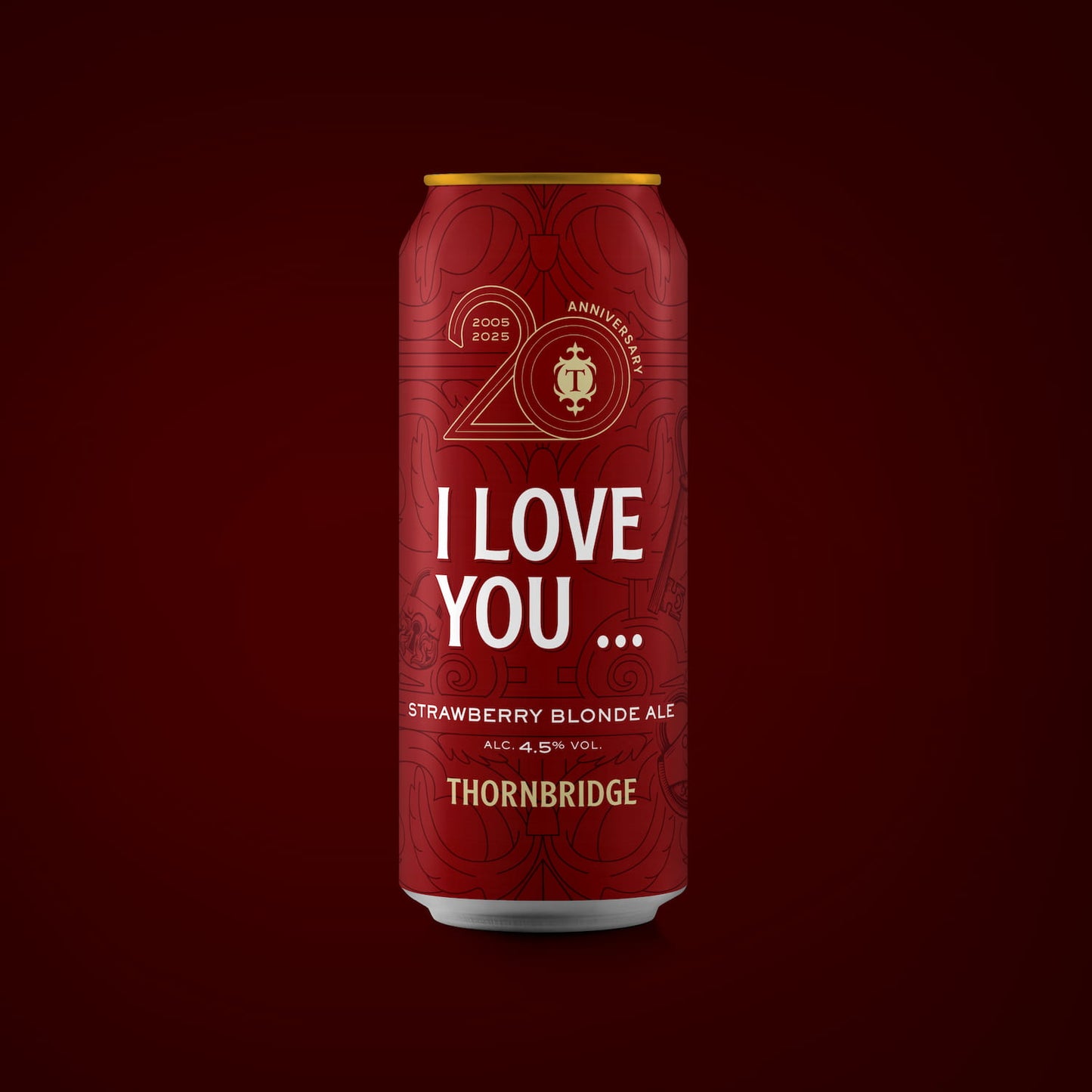 I Love You, 4.5% Strawberry Blonde Ale Beer - Single Can Thornbridge