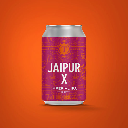 Jaipur X, 10% Imperial IPA 330ml Beer - Single Can Thornbridge