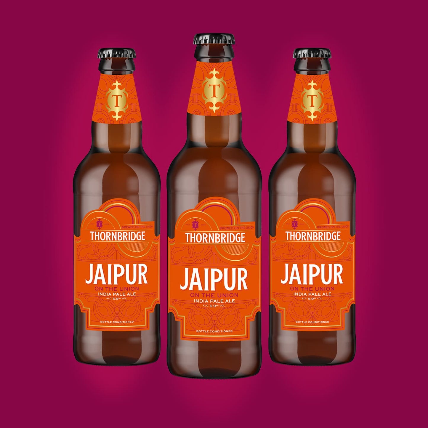 Jaipur, (on the union) 5.9% IPA, 8 x 500ml bottles Beer - Case Bottle Thornbridge