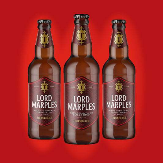 Lord Marples 4% Classic Bitter 8 x 500ml bottles Beer - Case Bottle Thornbridge