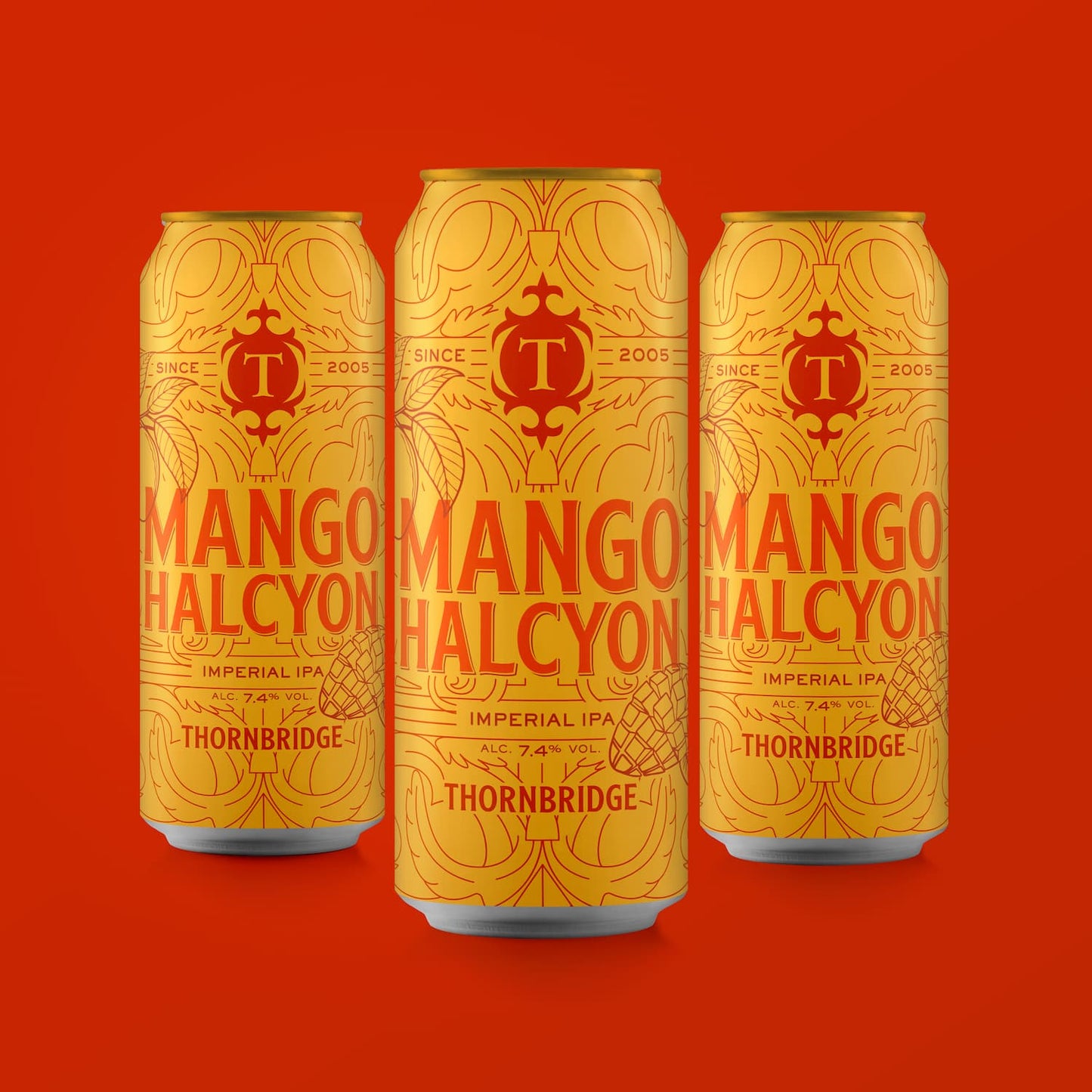 Mango Halcyon, 7.4% Imperial IPA Beer Thornbridge