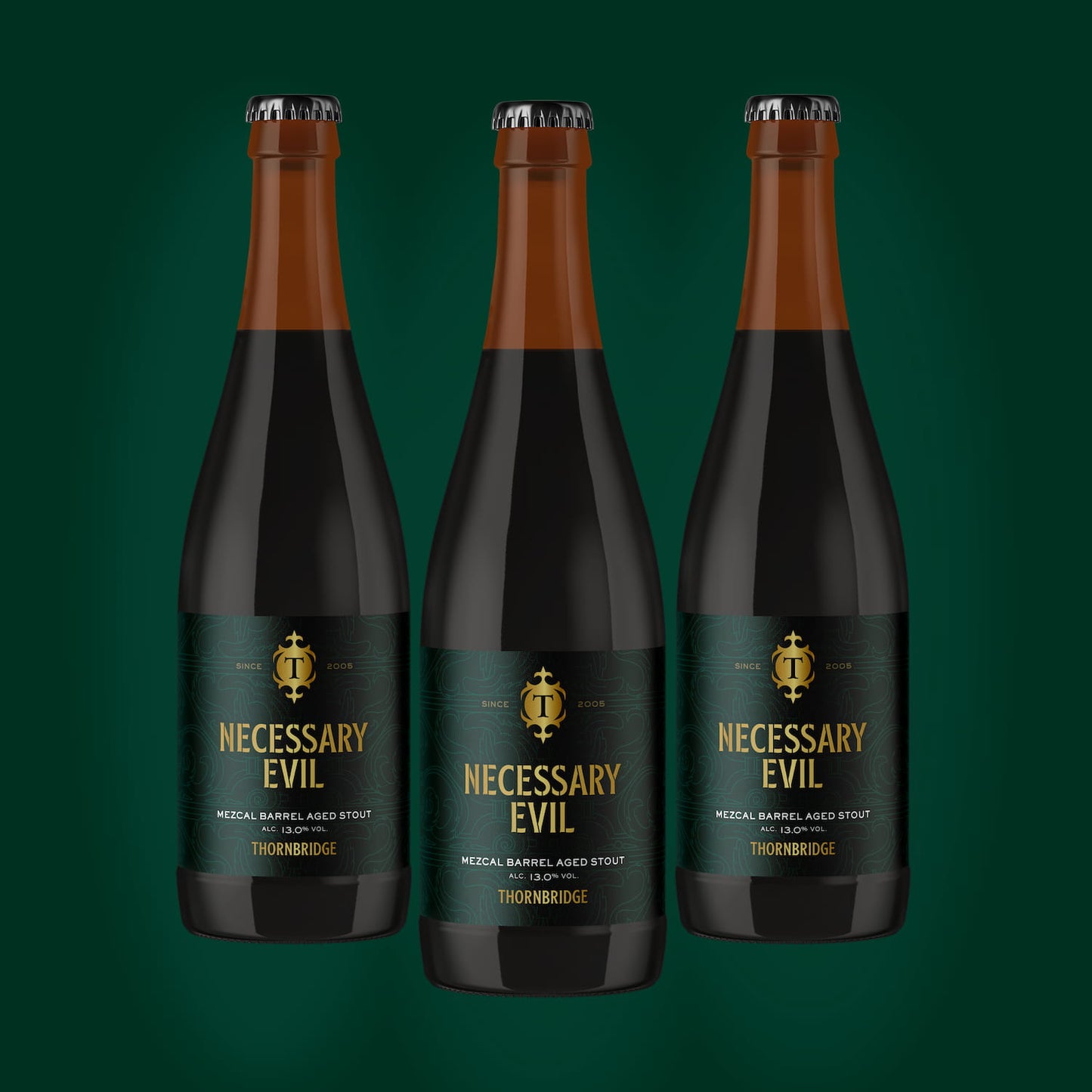 Necessary Evil, 13% ABV Mezcal Barrel Aged Stout 12 x 375ml bottles