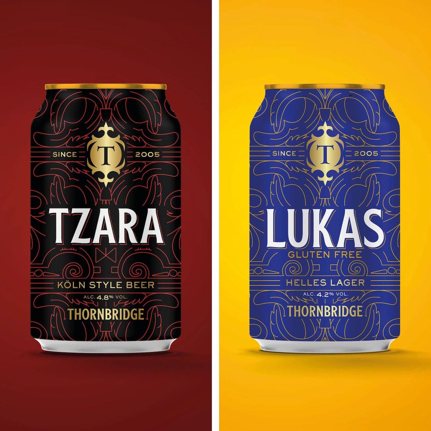 Oktoberfest Lager Pack, Lukas 12x330ml Cans, Tzara 12x330ml cans Beer - Mixed Case Thornbridge