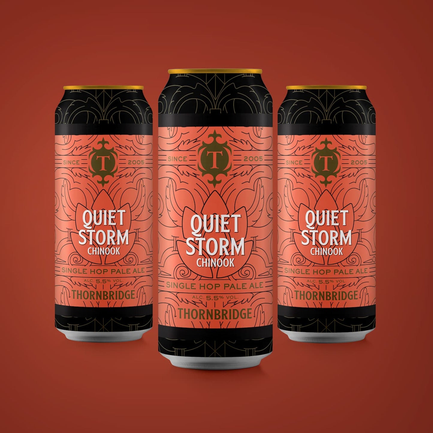 Quiet Storm Chinook, 5.5% Single Hopped Pale Ale 12 x 440ml cans Beer - Case Cans Thornbridge