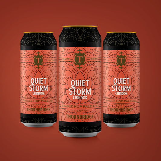 Quiet Storm Chinook, 5.5% Single Hopped Pale Ale 12 x 440ml cans Beer - Case Cans Thornbridge