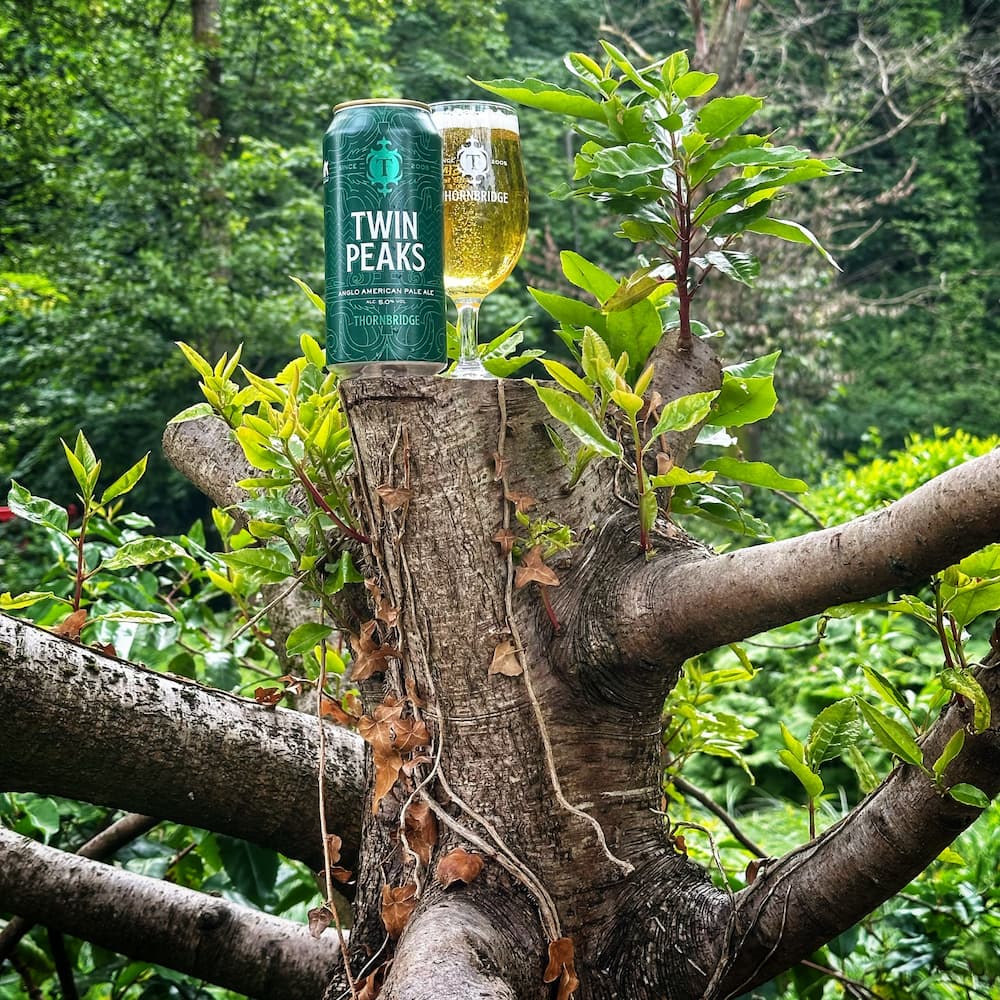 Twin Peaks, 5% Anglo American Pale Ale Beer - Cans Thornbridge