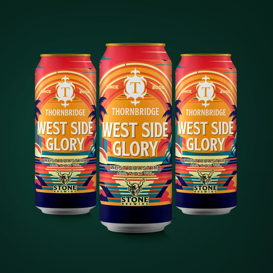 West Side Glory, 7% West Coast IPA 12 x 440ml cans Beer - Case Cans Thornbridge