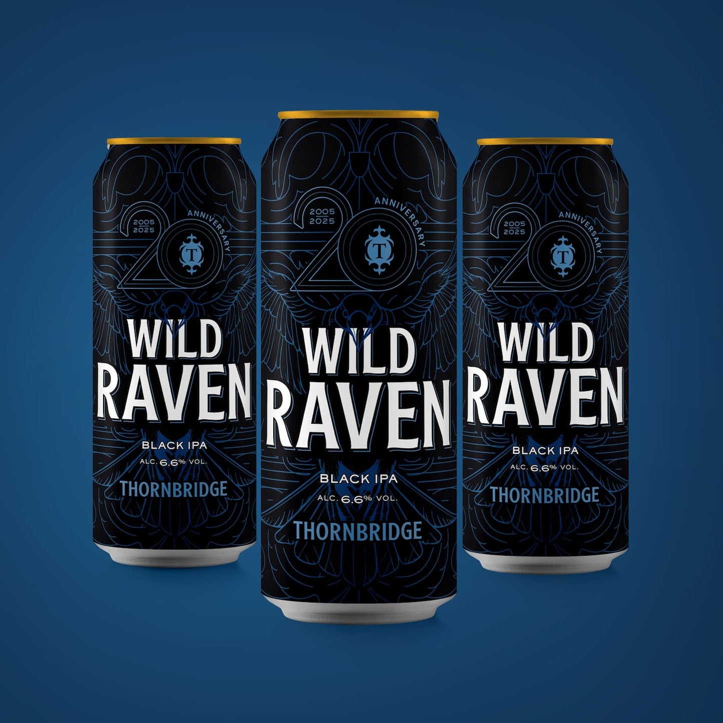 Wild Raven 6.6% Black IPA 12 x 440ml cans