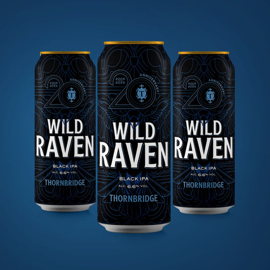 Wild Raven 6.6% Black IPA 12 x 440ml cans