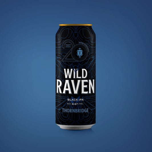 Wild Raven 6.6% Black IPA Beer - Single Can Thornbridge