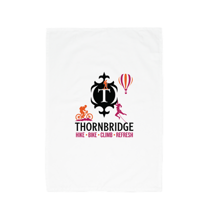Thornbridge Hike, Bike, Climb, Refresh Tea Towel Printed Tea Towel Thornbridge