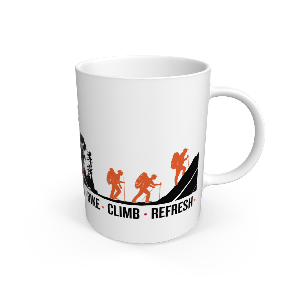 Thornbridge Hike, Bike, Climb, Refresh Mug Mug Thornbridge