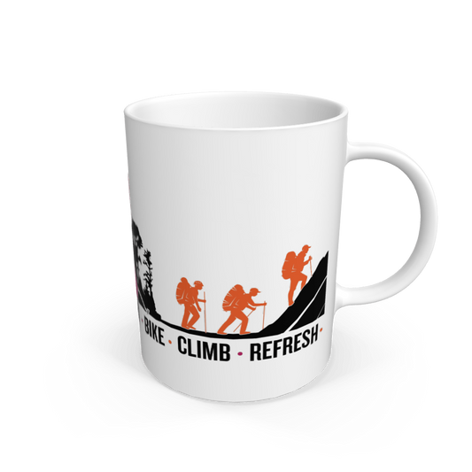 Thornbridge Hike, Bike, Climb, Refresh Mug Mug Thornbridge