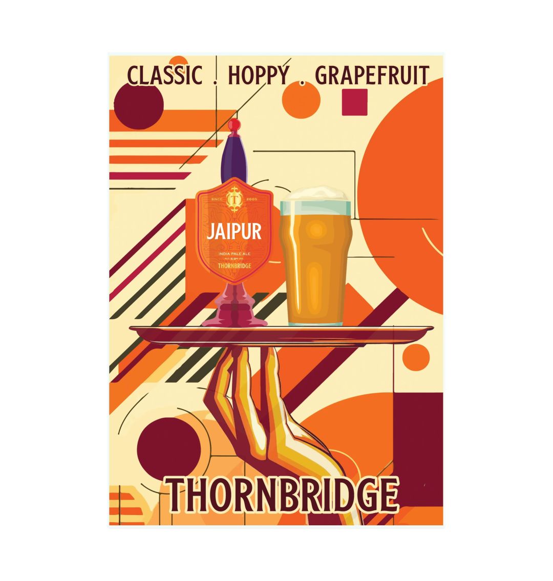 Jaipur Vintage Print Printed A3 Paper Thornbridge