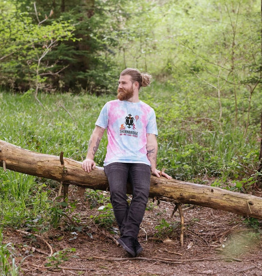 Tie Die for again - Hike, Bike, Climb, Refresh Printed Premium T-Shirt Thornbridge