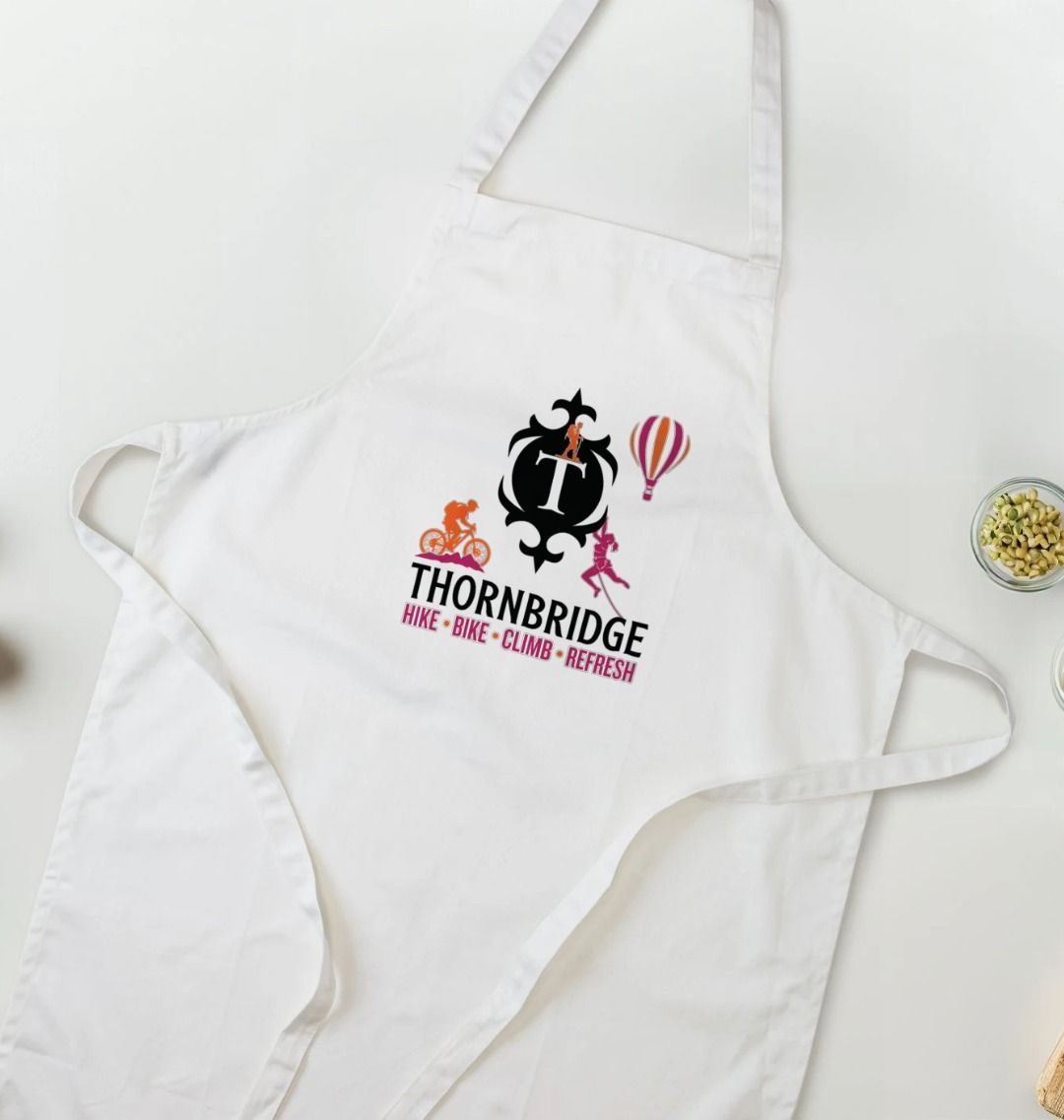 Thornbridge Hike, Bike, Climb, Refresh Apron Apron Thornbridge