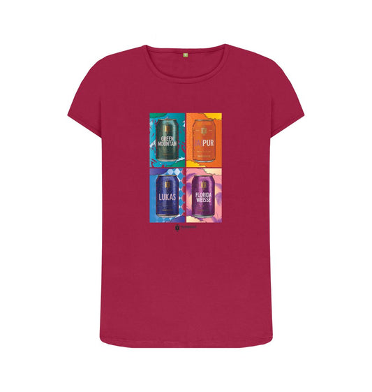 Womens Thornbridge Tate Cans T shirt Printed T-shirt Thornbridge