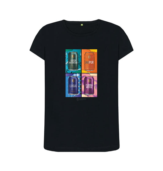Womens Thornbridge Tate Cans T shirt Printed T-shirt Thornbridge