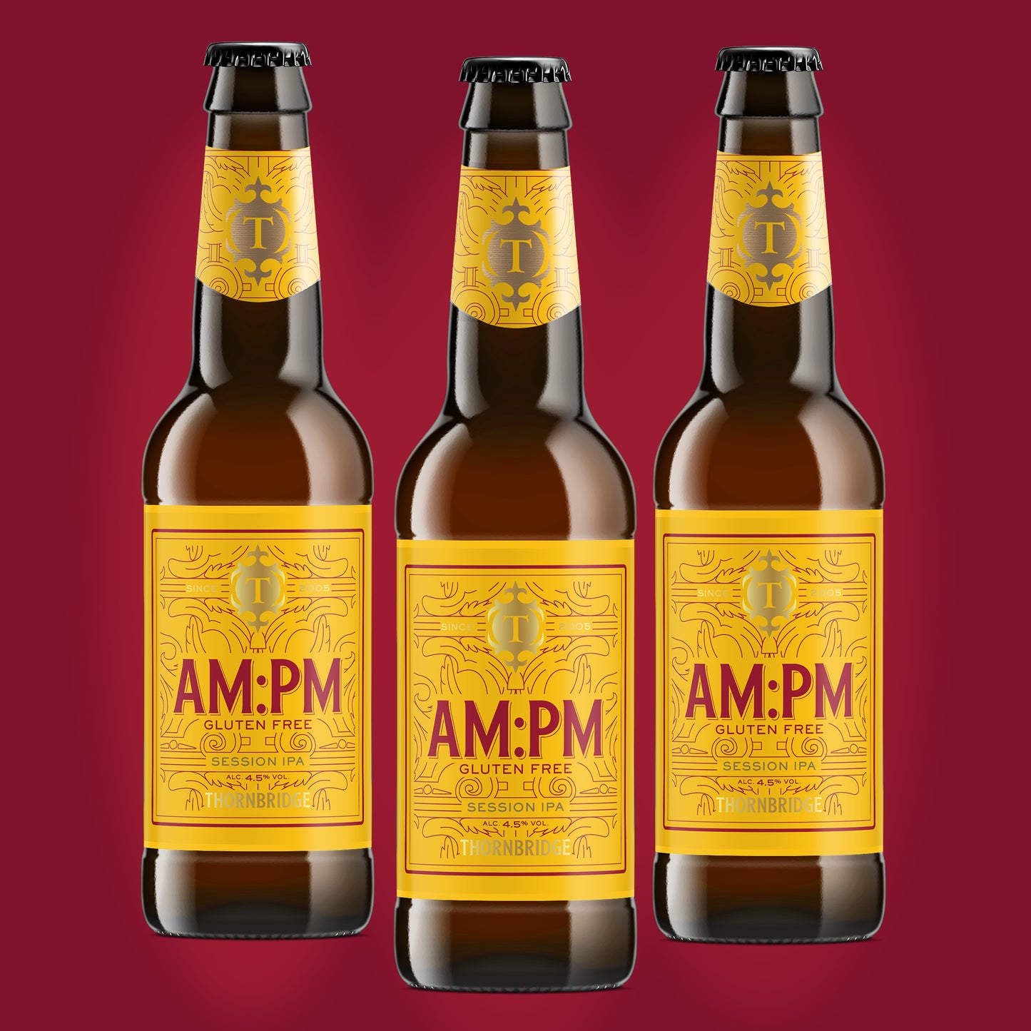 AM:PM, 4.5% Session IPA (Gluten Free) 12 x 330ml bottles Beer - Case Bottle Thornbridge