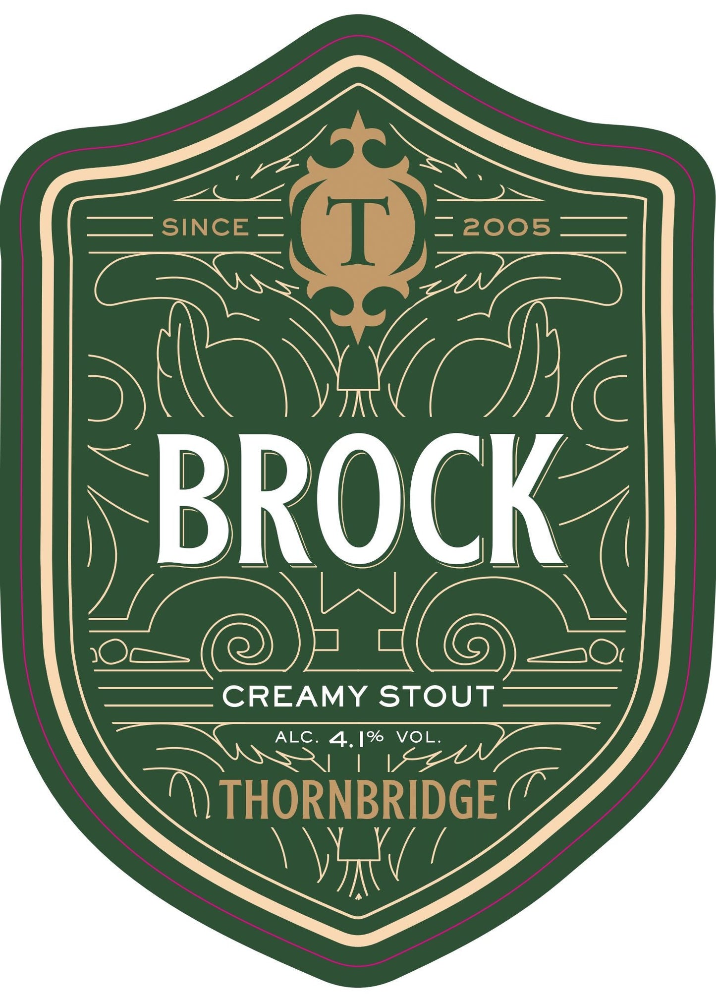 Brock, 4.1% Creamy Stout Beer Thornbridge