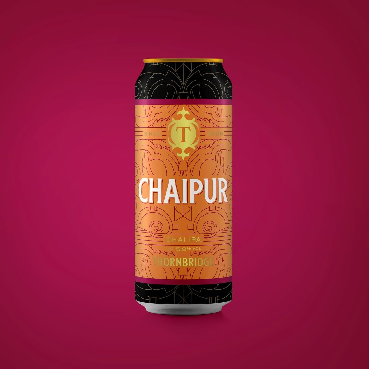 Chaipur, 5.9% Chai IPA Beer - Single Can Thornbridge