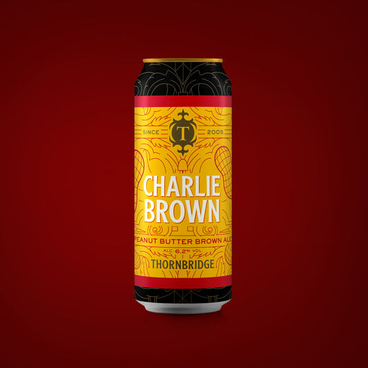 Charlie Brown, 6.2% Peanut Butter Brown Ale Beer - Single Can Thornbridge