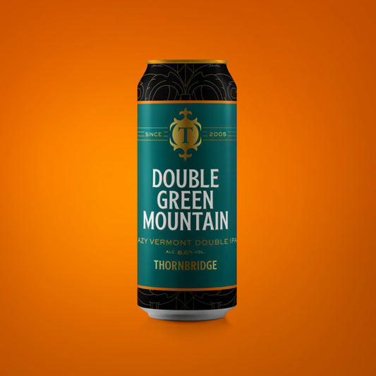 Double Green Mountain, ABV 8.6% Hazy Vermont Double IPA Beer - Single Can Thornbridge