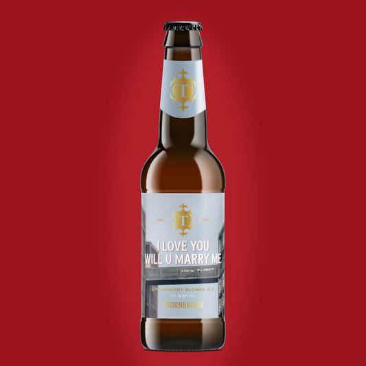 I Love You Will You Marry Me, 4.5% Strawberry Blonde Ale Beer - Single Bottle Thornbridge