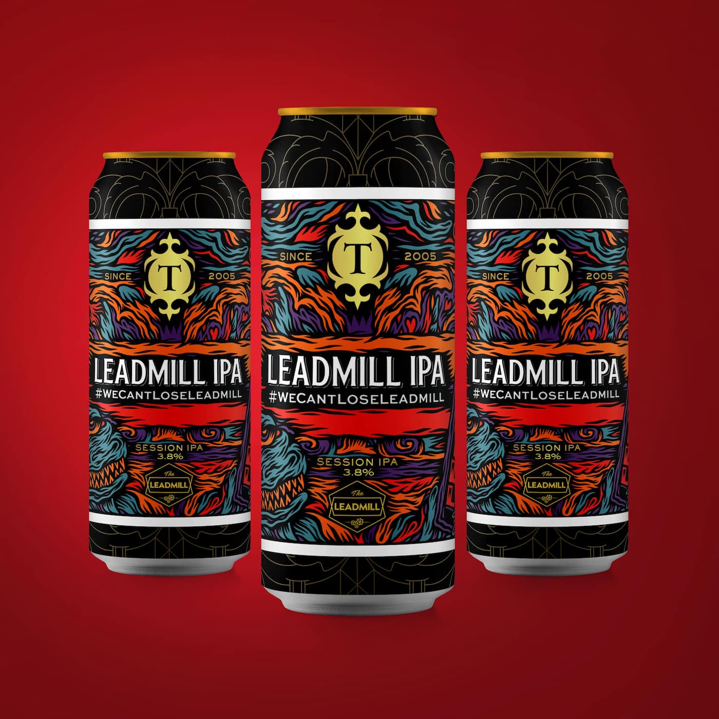 Leadmill IPA, 4.3% Session IPA case 12x440ml cans Beer - Case Cans Thornbridge