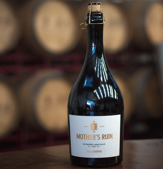 Mothers Ruin Gin Barrel Aged Sour – ABV 7.0% 750ml bottle Beer - BA Single Bottle Thornbridge