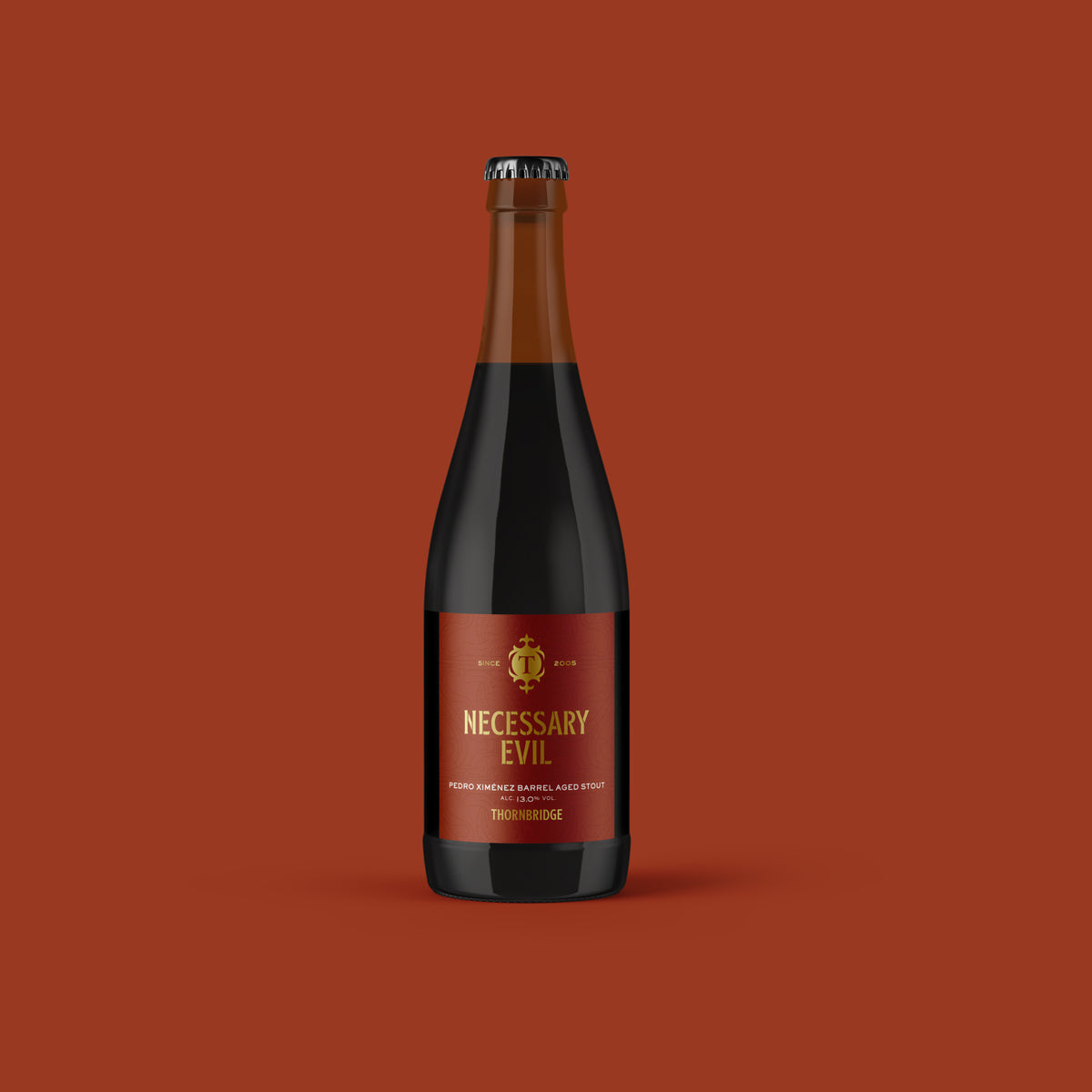 Necessary Evil, 13% ABV Pedro Ximénez Barrel Aged Stout Beer - BA Single Bottle Thornbridge