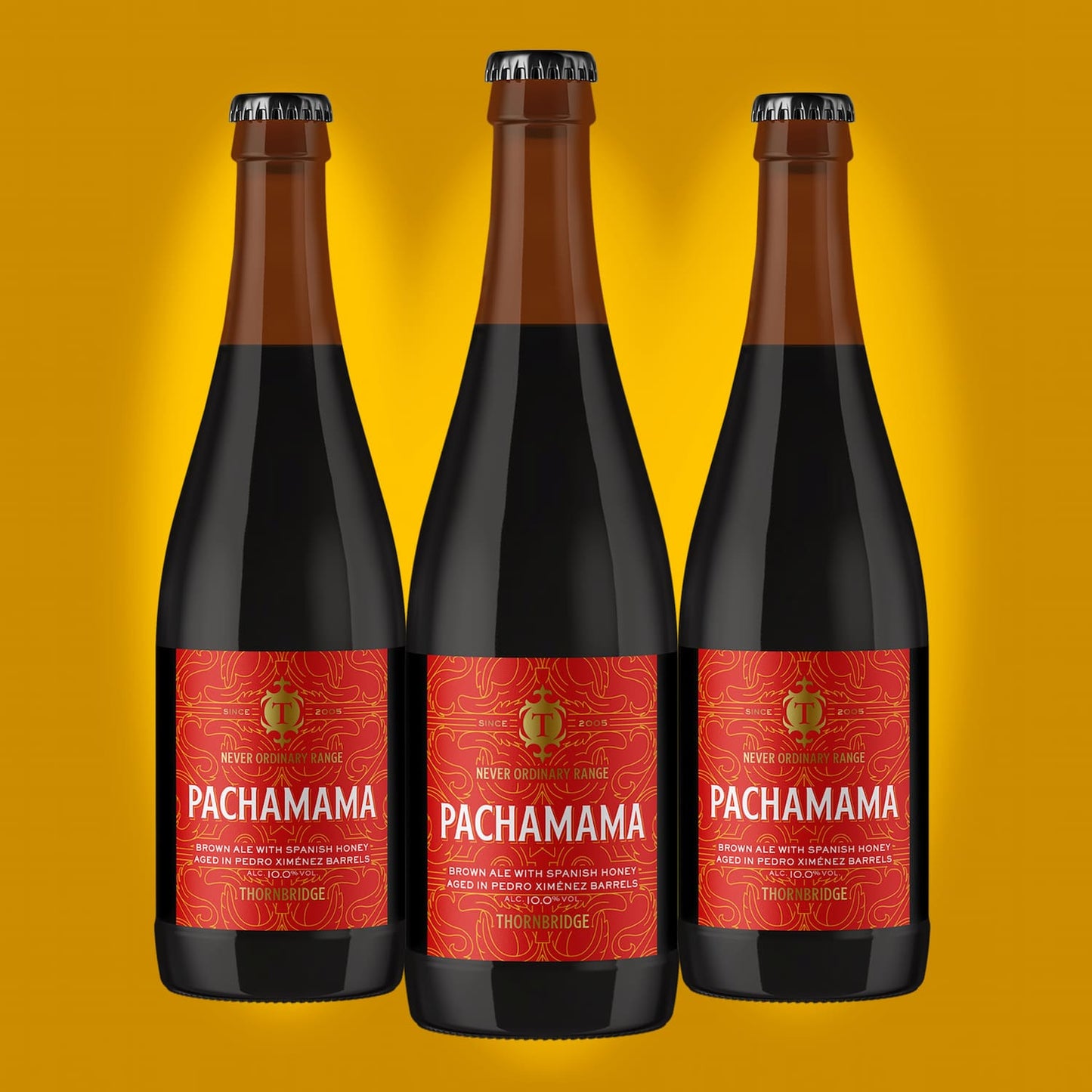 Pachamama, 10% ABV Pedro Ximénez Barrel Aged Brown Ale 12 x 375ml bottles Beer - BA mini case Thornbridge
