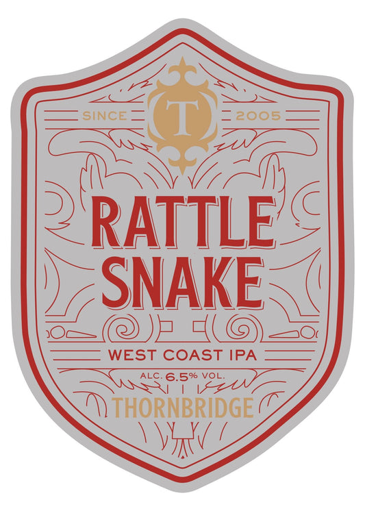 Rattle Snake, 6.5% West Coast IPA Beer Thornbridge
