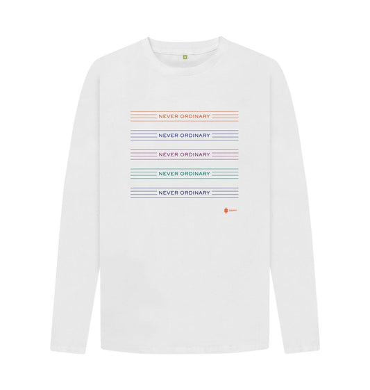 Never Ordinary Long Sleeve T Shirt Printed Long Sleeve T Shirt Thornbridge
