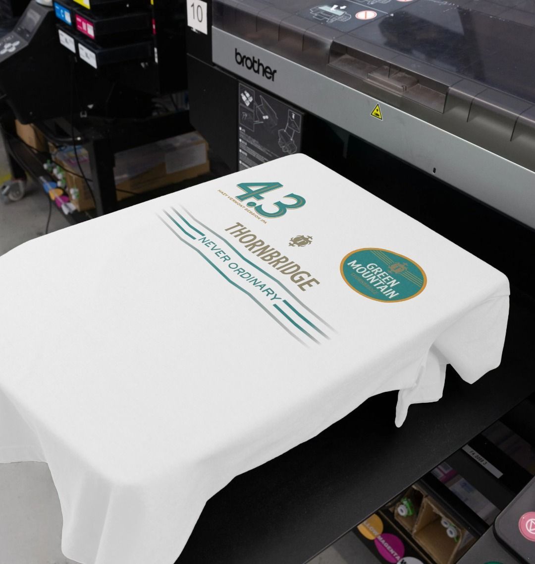 Green Mountain Football Tee Printed T-shirt Thornbridge