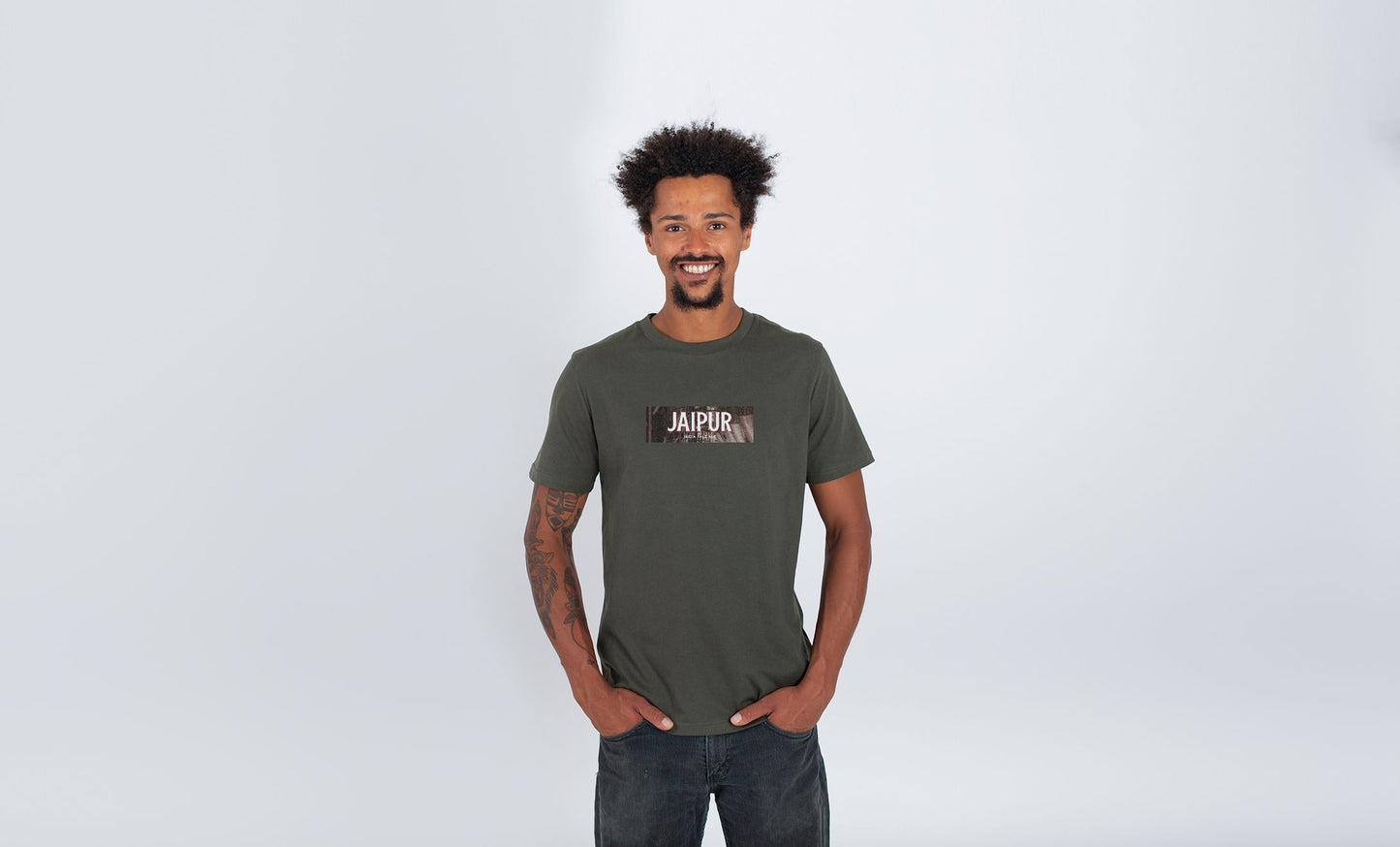 Jaipur boxed logo t shirt Printed T-shirt Thornbridge