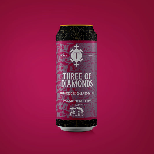 Three of Diamonds 7.0% Passionfruit IPA Beer - Single Can Thornbridge