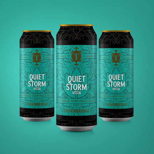 Quiet Storm Vista, 5.5% Single Hopped Pale Ale 12 x 440ml cans Beer - Case Cans Thornbridge