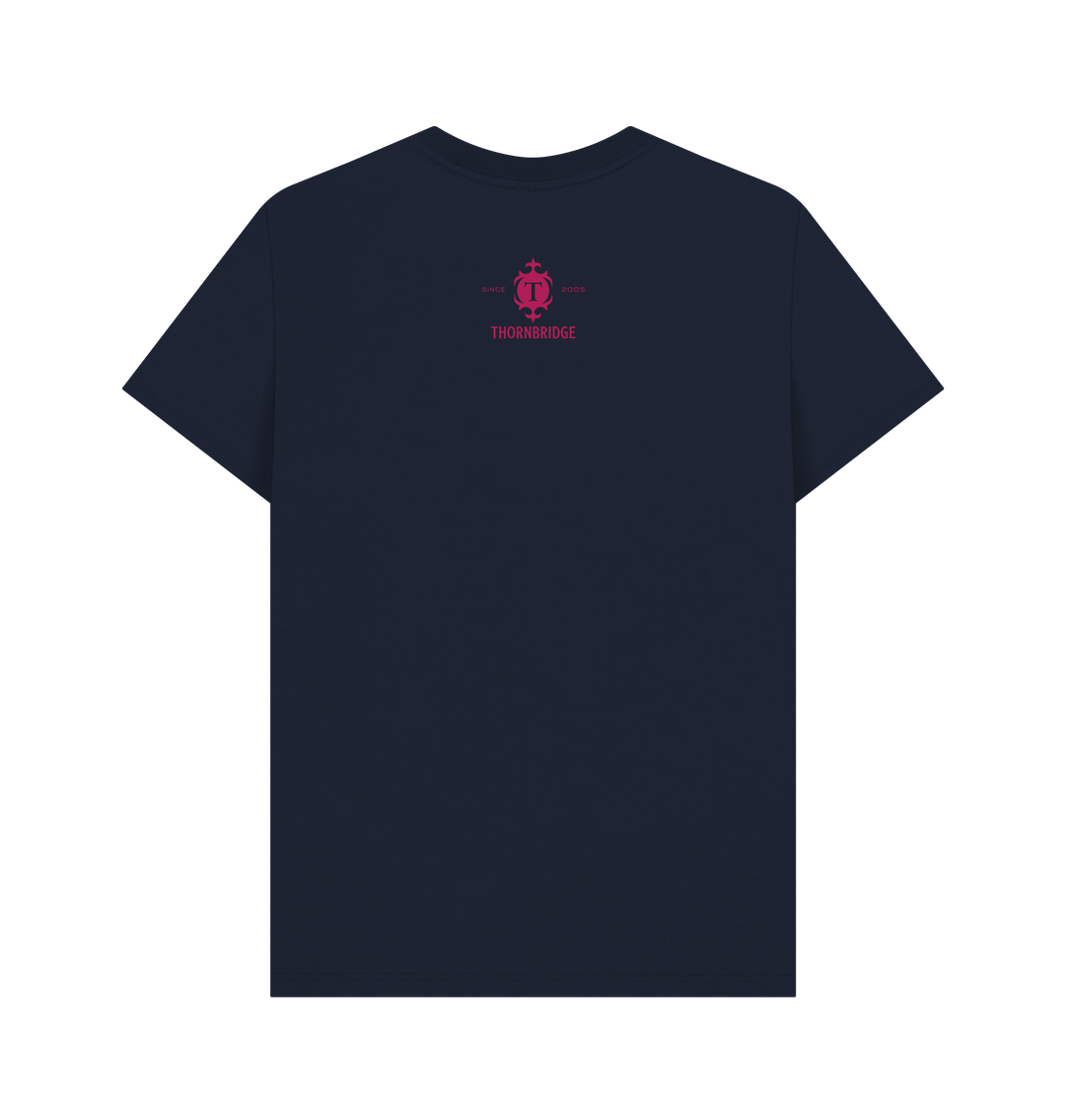 Jaipur logo with pink T logo backprint Printed T-shirt Thornbridge